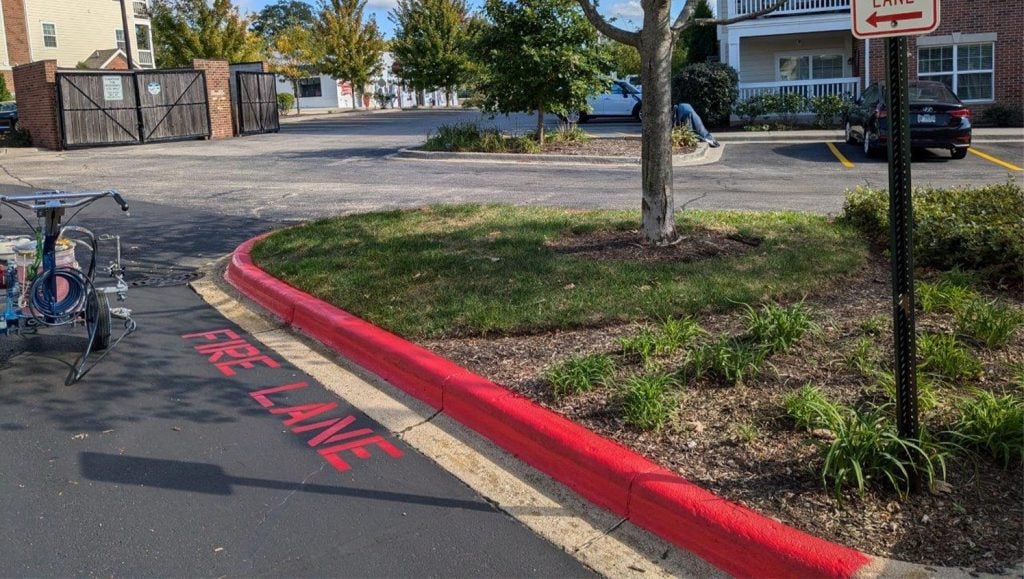 pavement maintenance for DMG Management Matters - Residential parking lot
