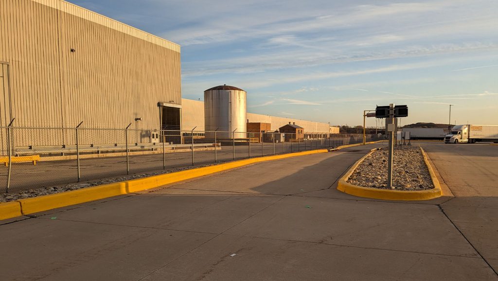 line striping for Werner Transportation parking lot
