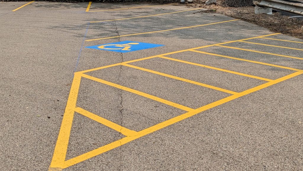 re-striped directional