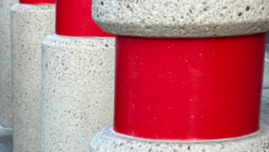 Bollard Installation Close Up for Game Stop in Hillside, IL