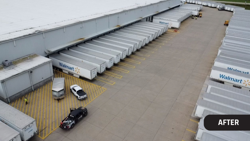 Line Striping for Superior Resources LLC in Sterling, IL