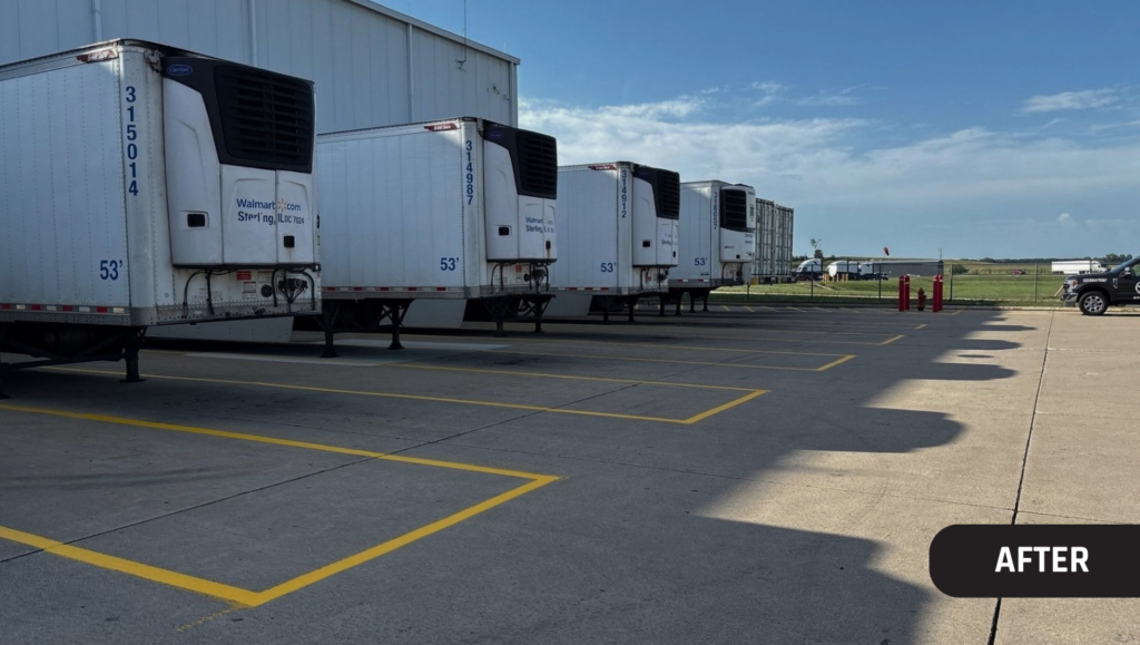 Line Striping Work for Superior Resources LLC in Sterling, IL
