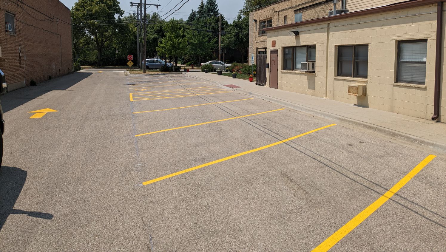c.a.r.e parking lot striping in Skokie, IL