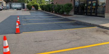 Image of PLS Check Cashers Parking Lot Striping Project