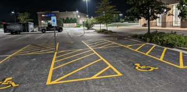 Image of Line Striping for CJQ Facility Services in New Lenox, IL
