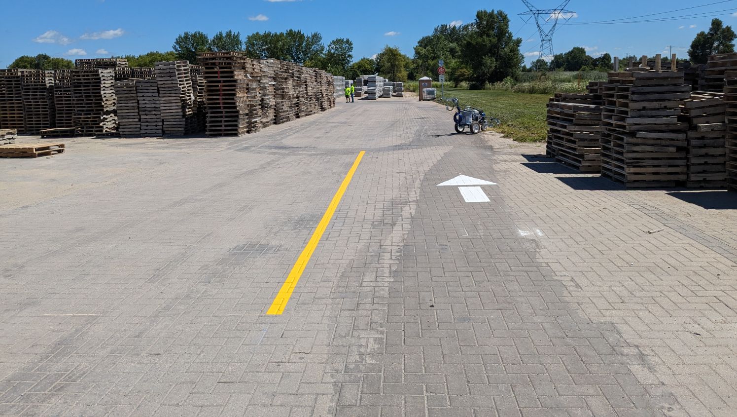 Line Striping for Unilock in Marengo GFORCE™