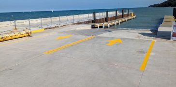 Image of Line Striping Project for Yacht Club in Highland Park, IL