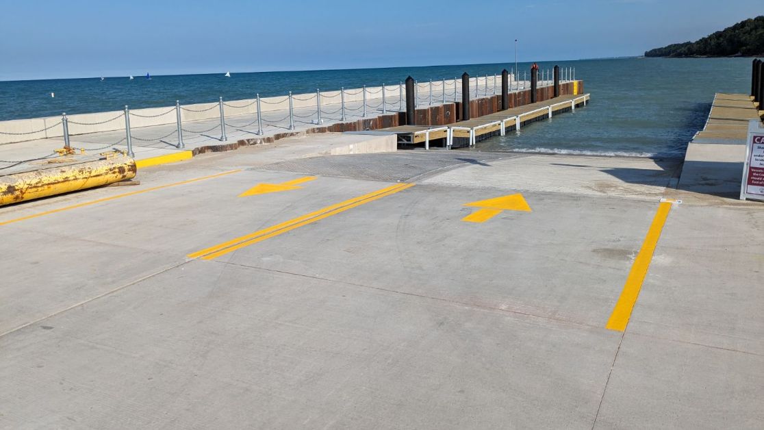 Line Striping Project for Yacht Club in Highland Park, IL image