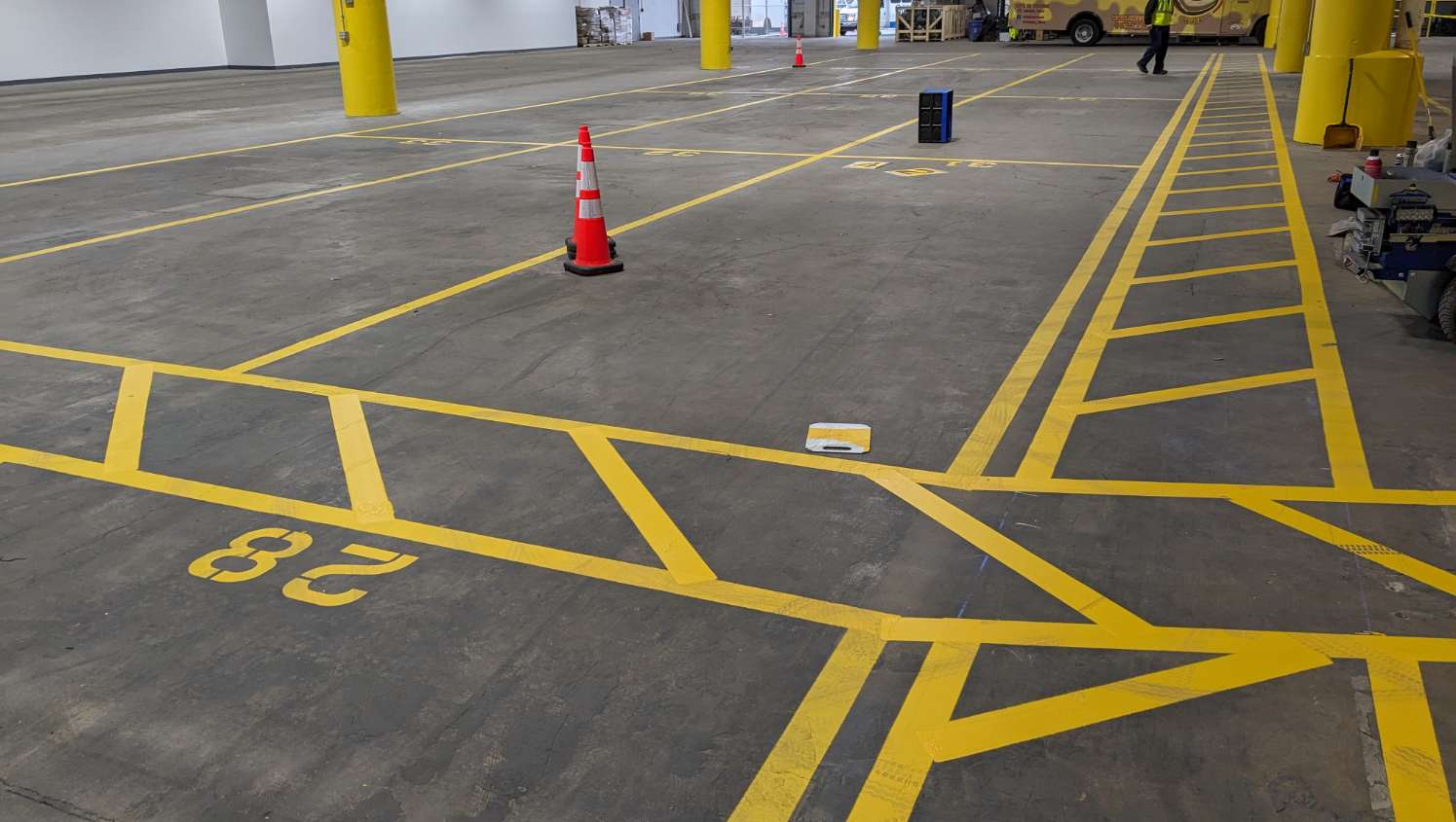 warehouse floor marking in niles, il