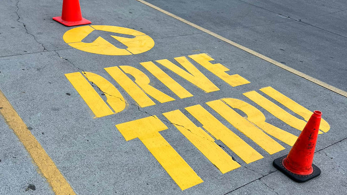 Line Striping for McDonald’s Northern Kentucky in Covington, KY