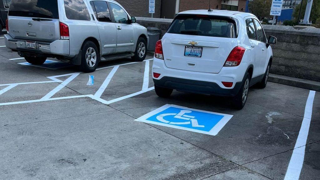 "drive thru" freshly painted for McDonald's Northern Kentucky drive thru