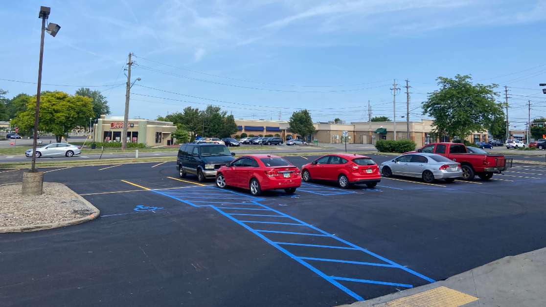 New Parking Lot Striping and Layout in North Olmstead image