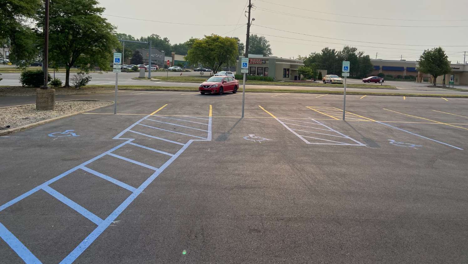 New Parking Lot Striping and Layout | G-FORCE Cleveland