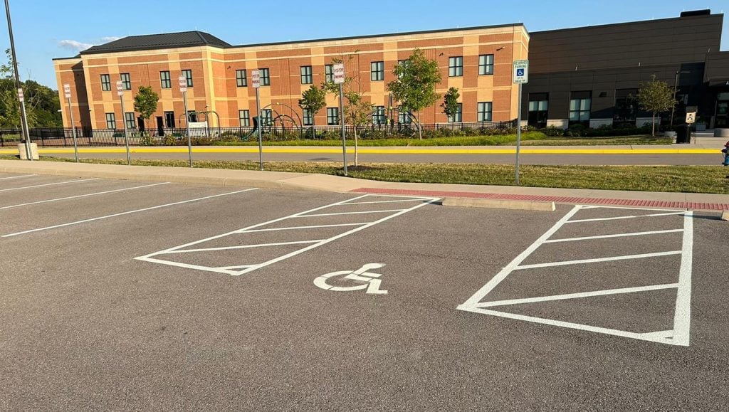 Dublin City Schools parking lot