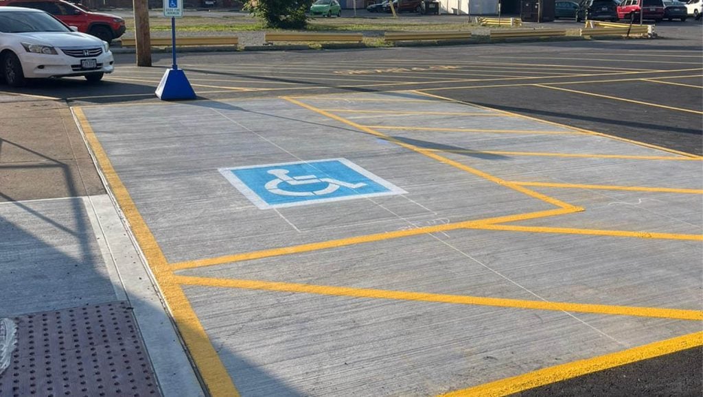 ada compliance parking spots for PNC Bank