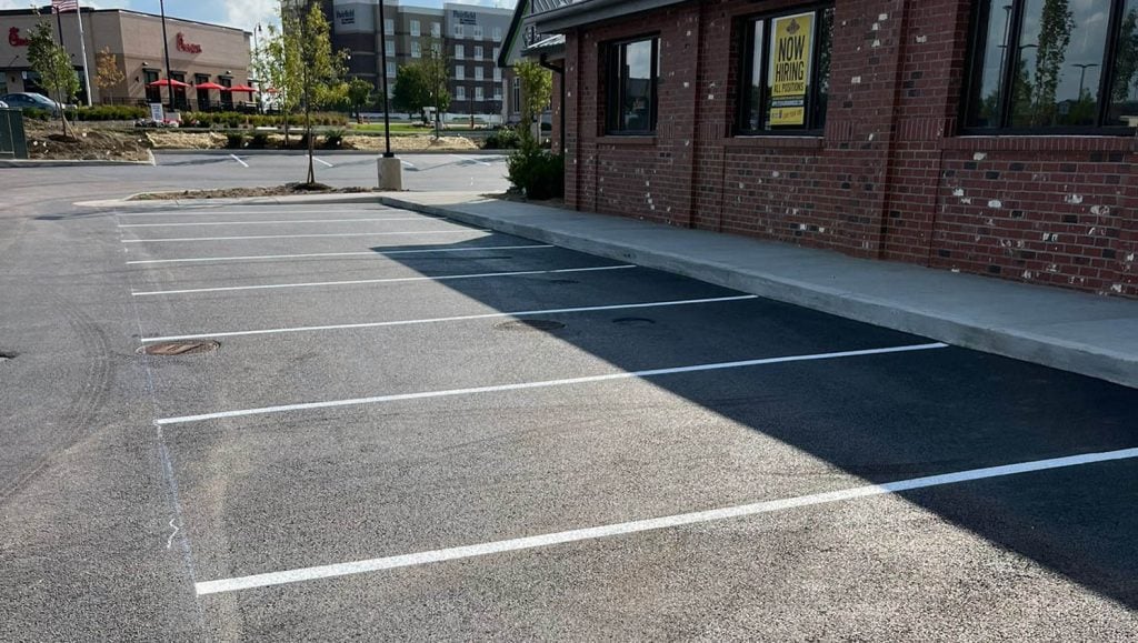 ada compliance signage installed for Texas Roadhouse