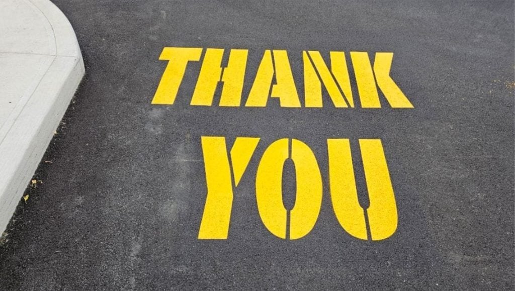 Mcdonald's drive thru freshly painted