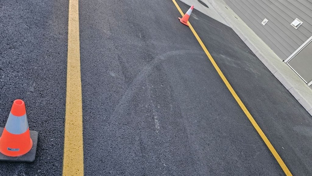 drive thru painted on Mcdonald's drive thru