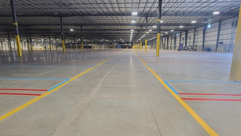 warehouse floor marking in Urbana, OH