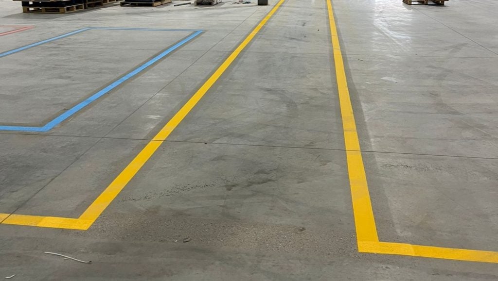 NEFCO Columbus warehouse freshly painted