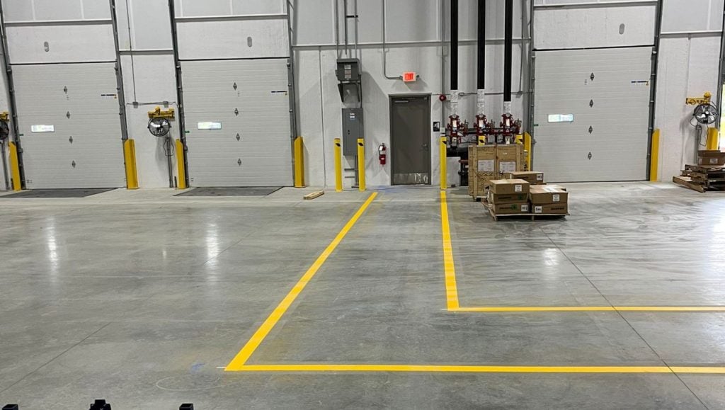 NEFCO Columbus warehouse freshly painted