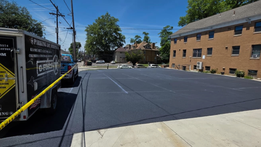 Line Striping Project for Ohio State Campus in Columbus, OH