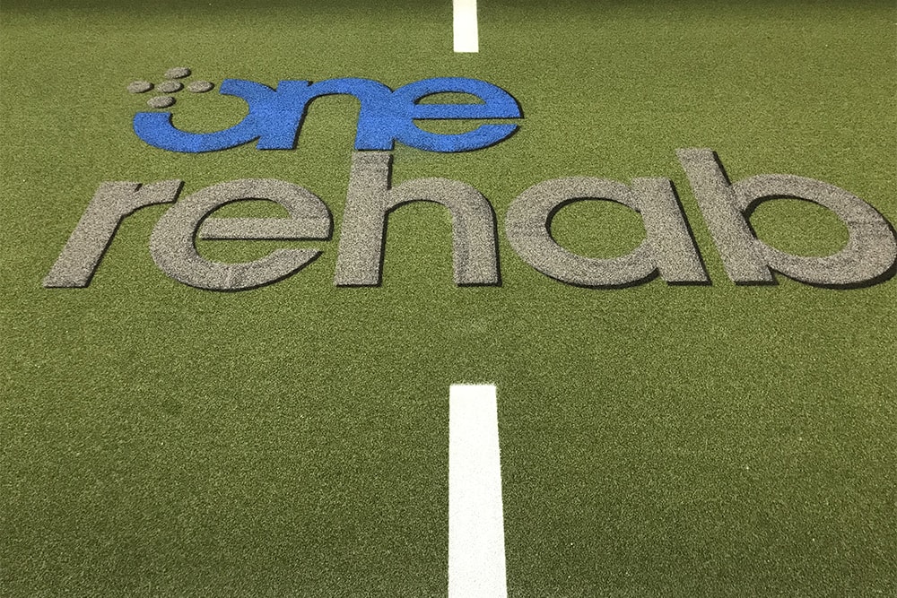 One Rehab’s new football field centerpiece
