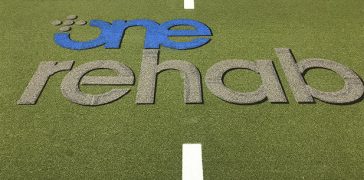 Image of One Rehab Turf Striping Project