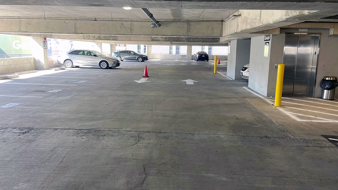 Parking Garage Striping for a Local Hotel image