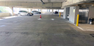 Image of Parking Garage Striping for a Local Hotel