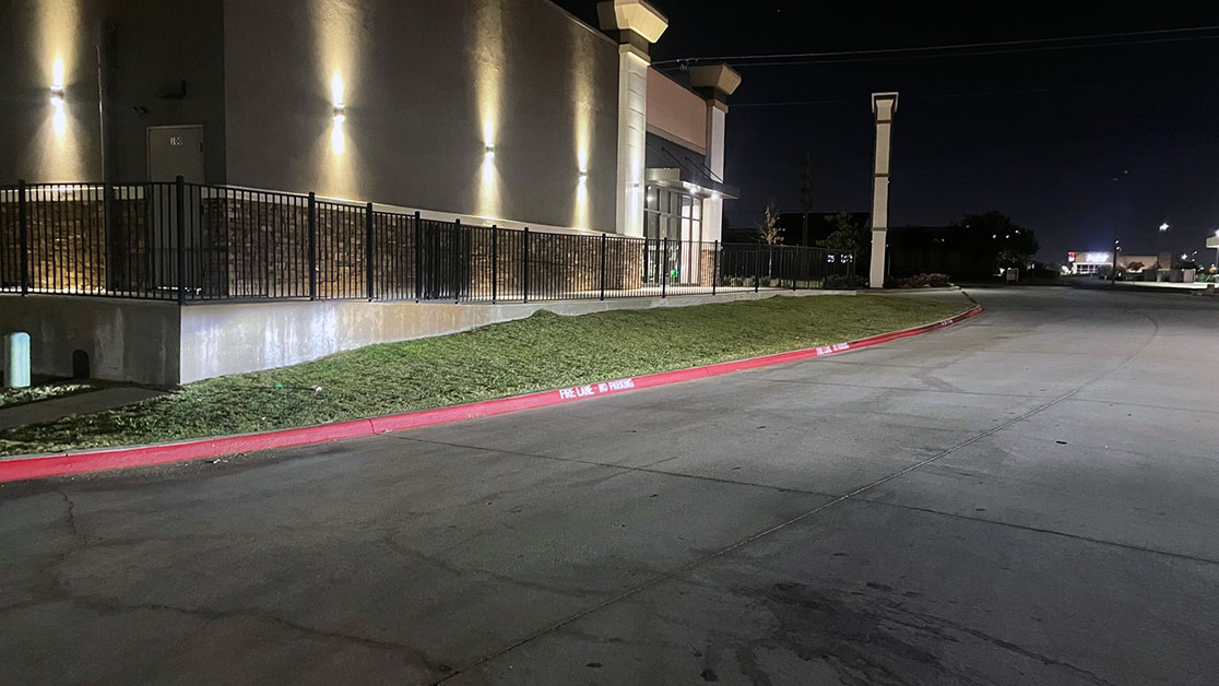 Fire Lane Striping for Senior Nursing Facility GFORCE™ Dallas