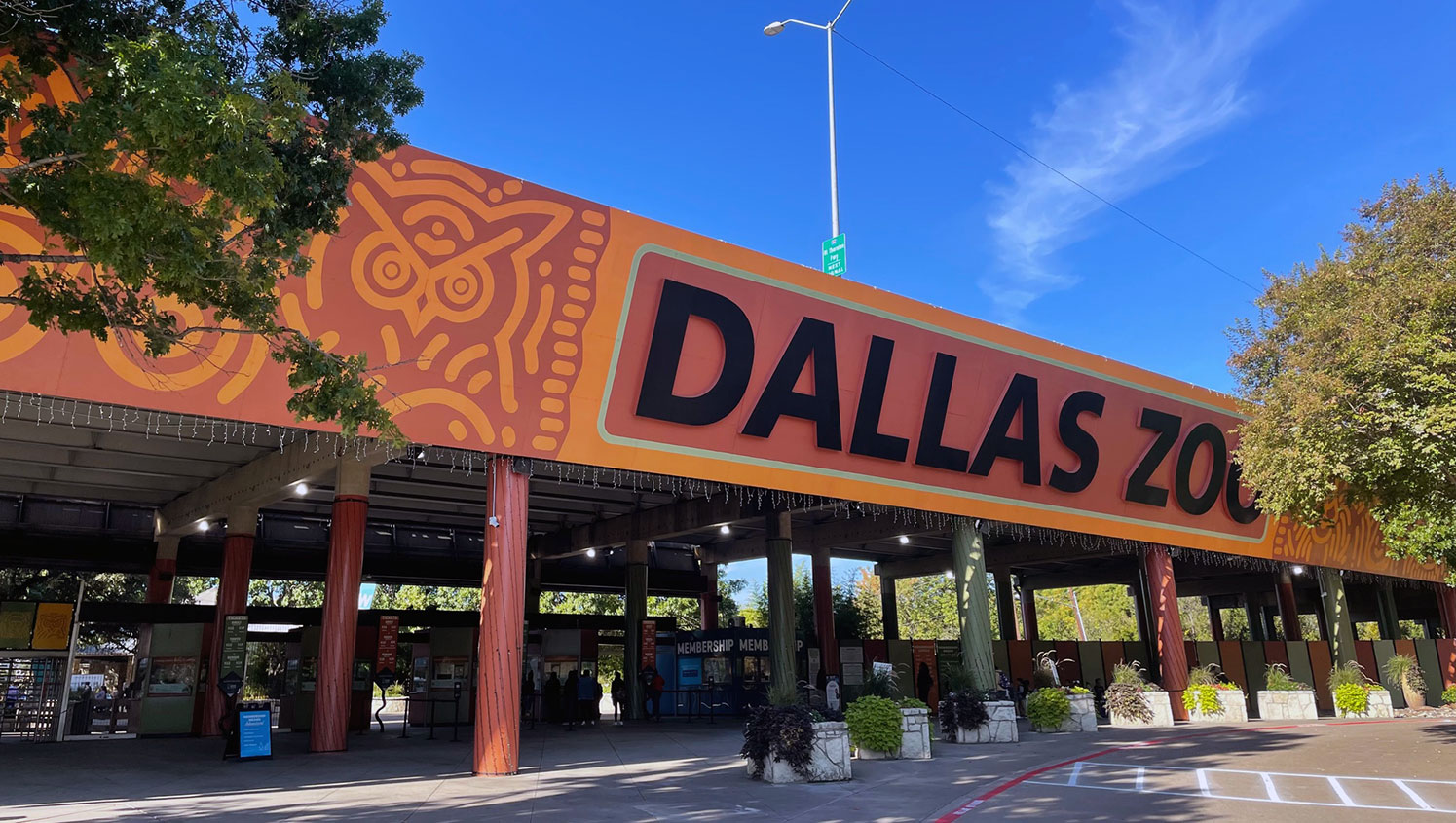new fire lane markings for the dallas zoo