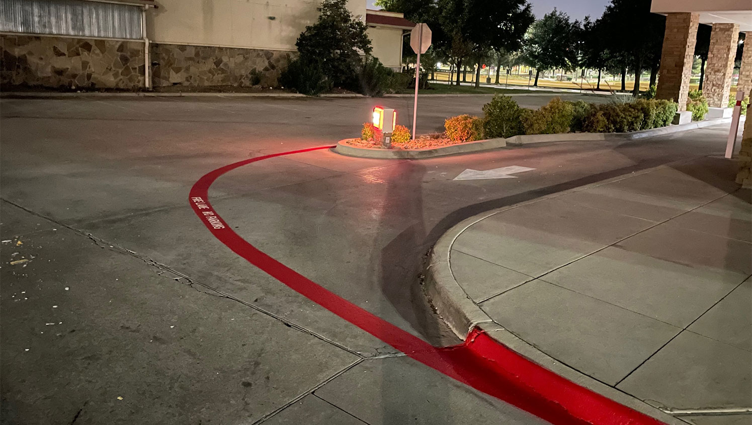 fire lane striping in Frisco, TX