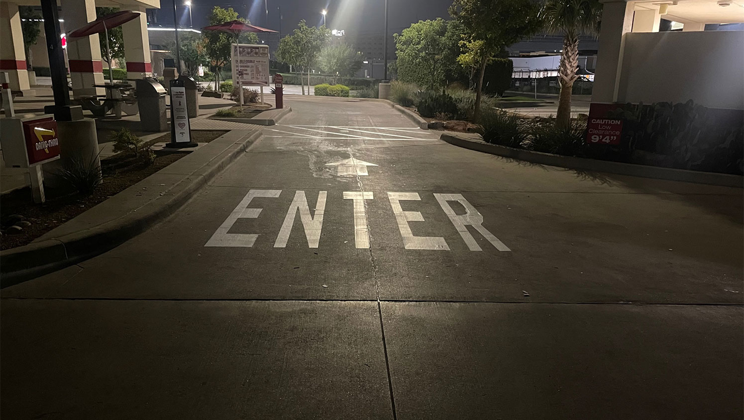 parking lot painting in Dallas, TX