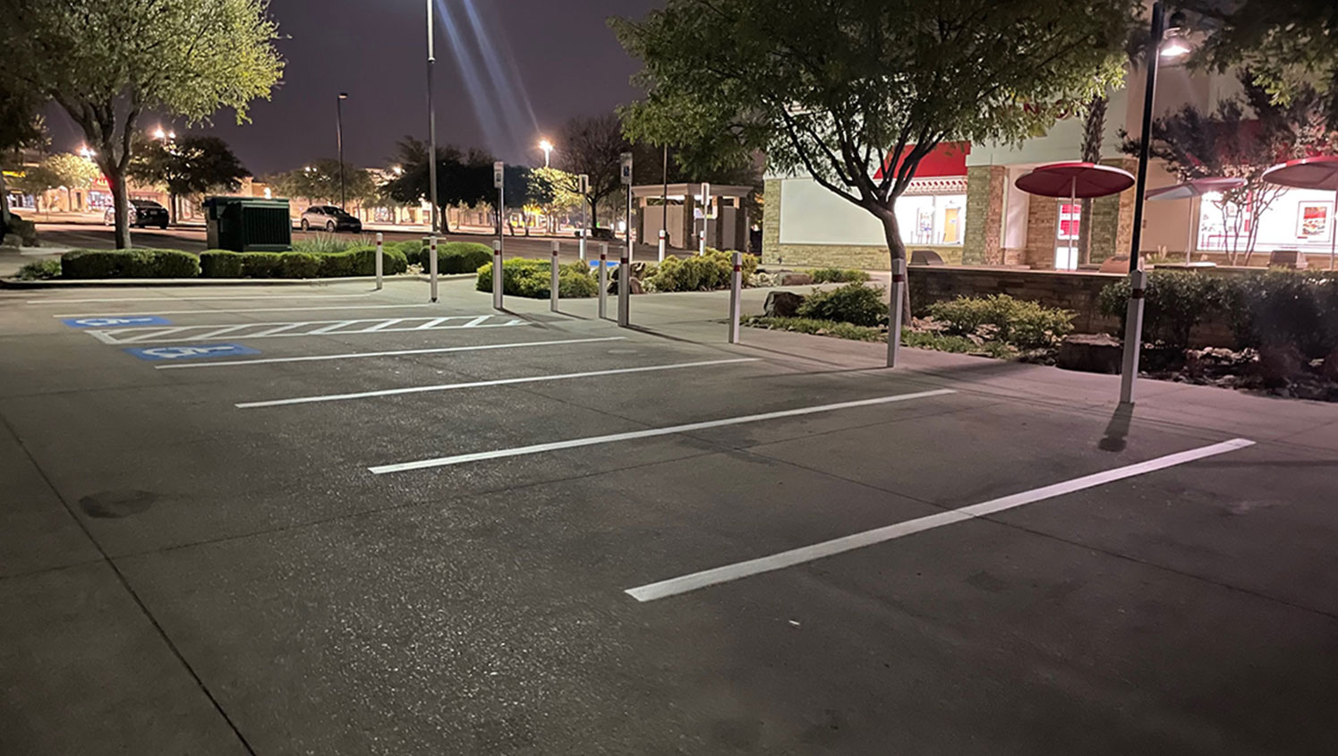 parking lot painting in Frisco, TX