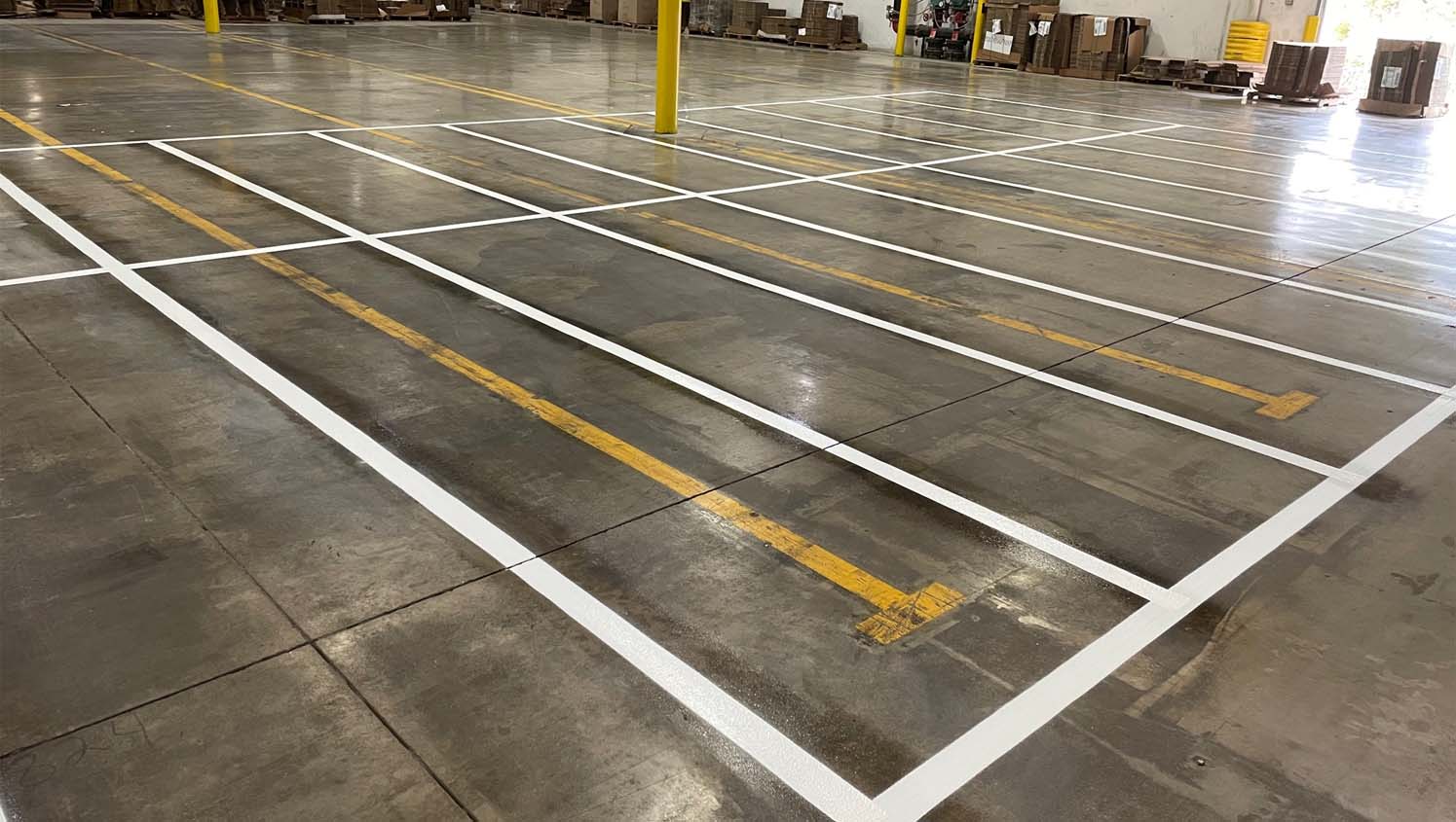 warehouse line painting in dallas, tx