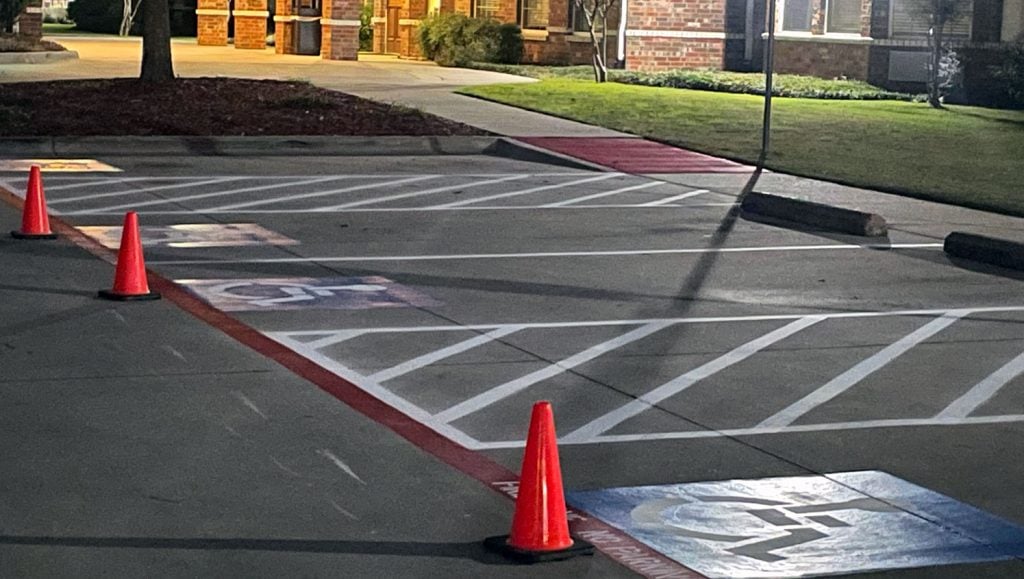 new fire lane markings