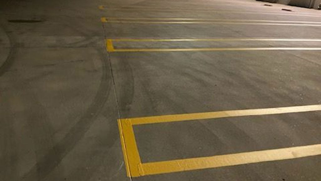 parking lot painting in Irving, TX