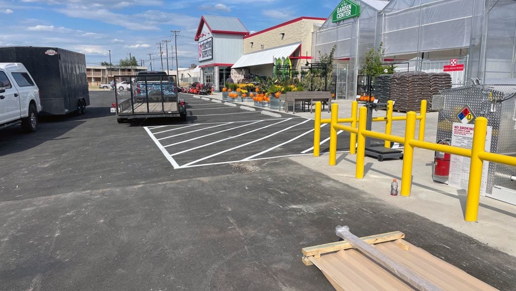 new fire lane markings