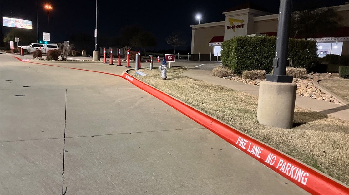 Fire Lane Striping for In-N-Out in Garland | G-FORCE®