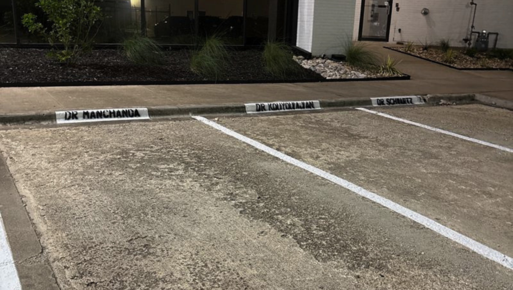 Line Striping Work for Wells Asset in Lancaster, TX