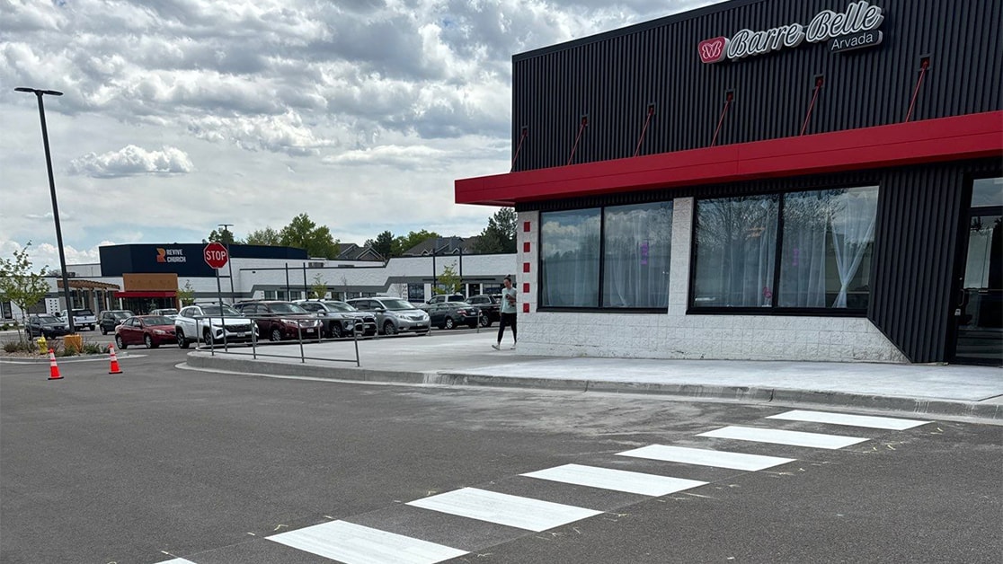 Line Striping for Barre Belle in Arvada, CO