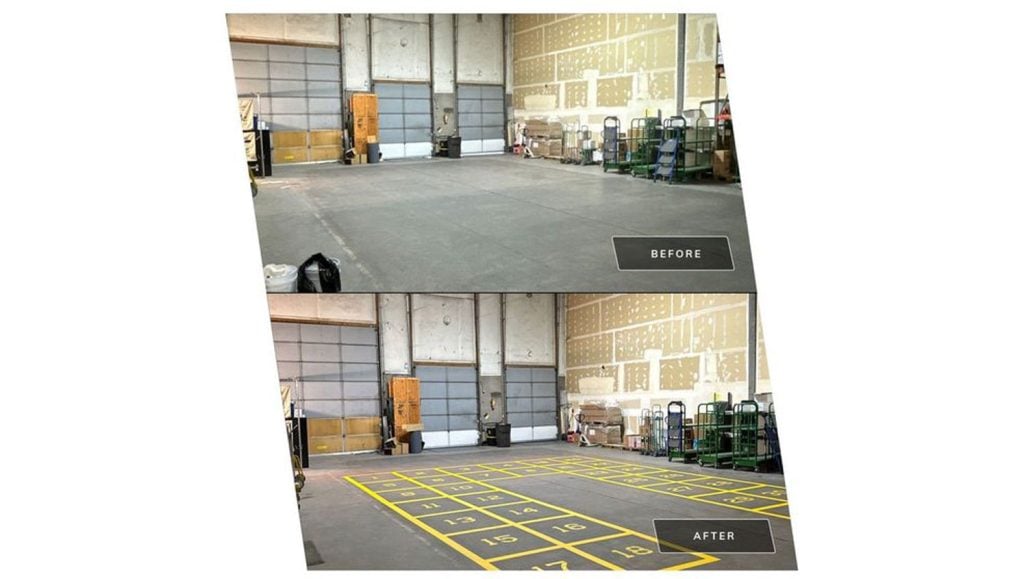 line striping in Aurora, CO