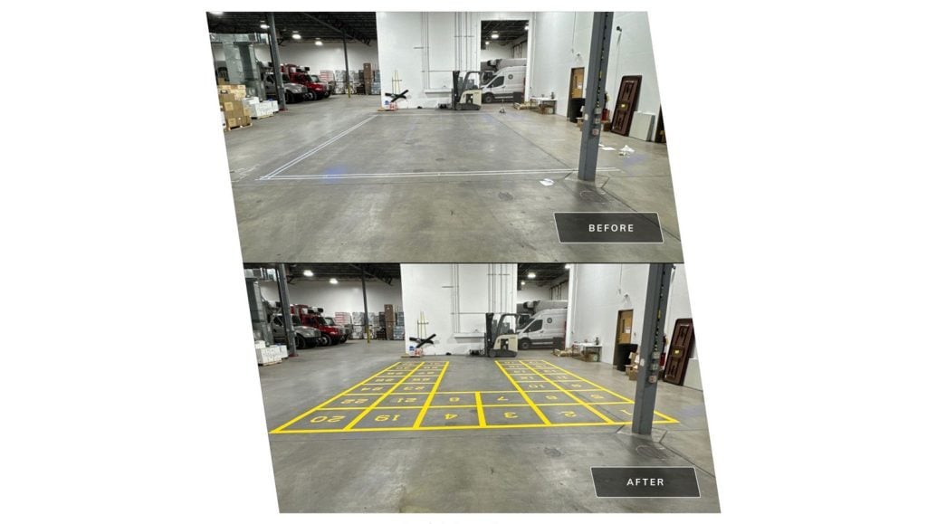 warehouse marking in Aurora, CO