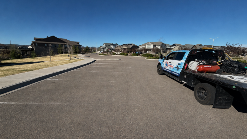 After Line Striping Work for Sterling Ranch Community Authority Board, CO