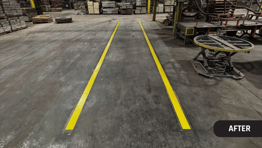 W.W. Grainger, Inc. warehouse freshly painted