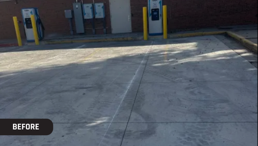 EV Charging Bay Markings Service for Milliken Elementary School in Milliken, CO