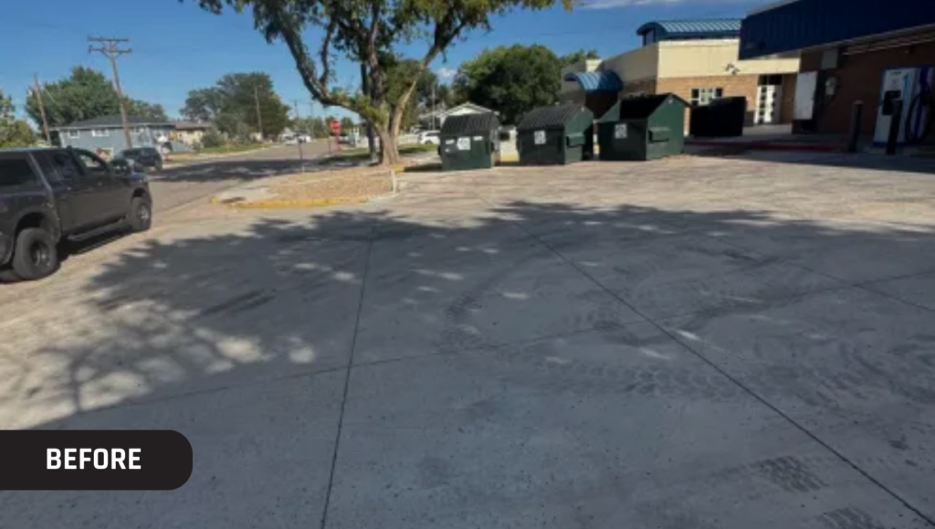 EV Charging Bay Markings Work for Milliken Elementary School in Milliken, CO