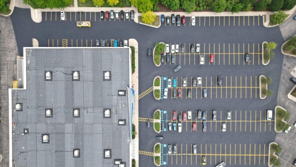 best buy ada parking lot striping in novi, mi