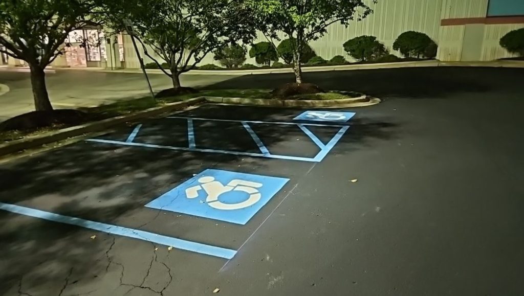 best buy parking lot striping task in novi, mi